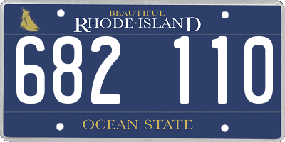 RI license plate 682110