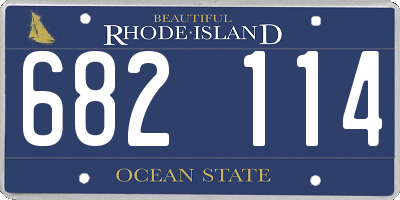 RI license plate 682114