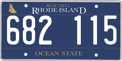 RI license plate 682115