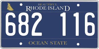 RI license plate 682116