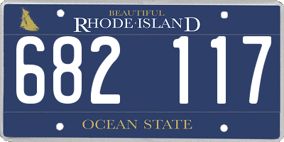 RI license plate 682117