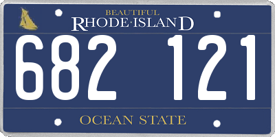 RI license plate 682121
