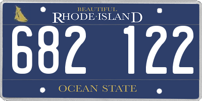 RI license plate 682122