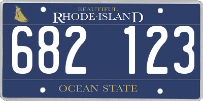 RI license plate 682123