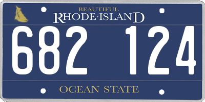 RI license plate 682124