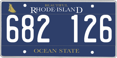 RI license plate 682126