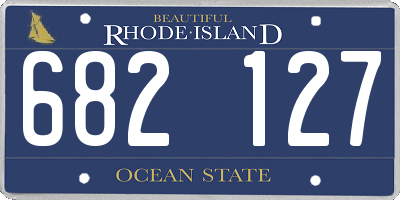 RI license plate 682127