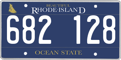 RI license plate 682128
