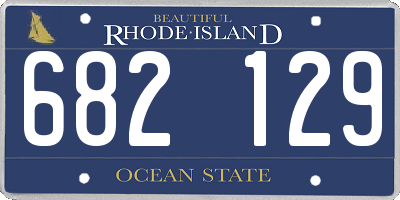RI license plate 682129