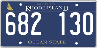 RI license plate 682130