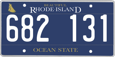 RI license plate 682131