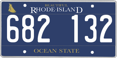 RI license plate 682132