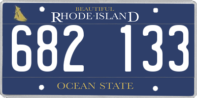 RI license plate 682133