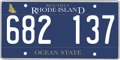 RI license plate 682137