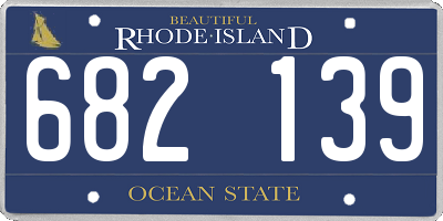 RI license plate 682139