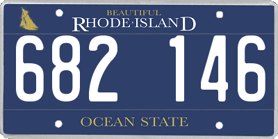 RI license plate 682146