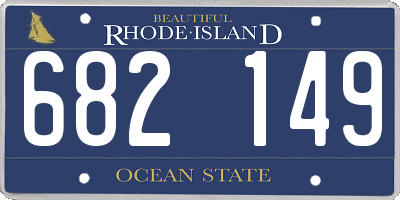 RI license plate 682149