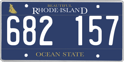 RI license plate 682157