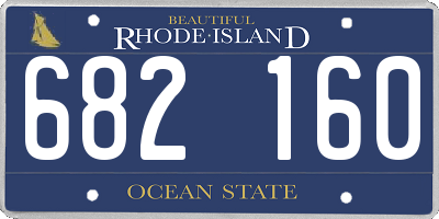 RI license plate 682160