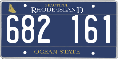 RI license plate 682161