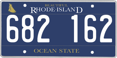 RI license plate 682162