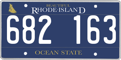 RI license plate 682163