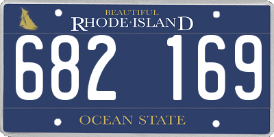 RI license plate 682169