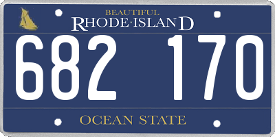 RI license plate 682170