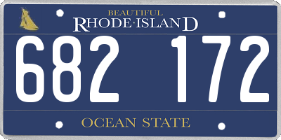RI license plate 682172