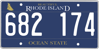 RI license plate 682174