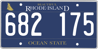 RI license plate 682175