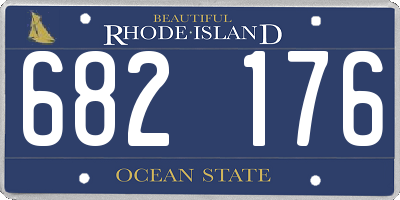 RI license plate 682176