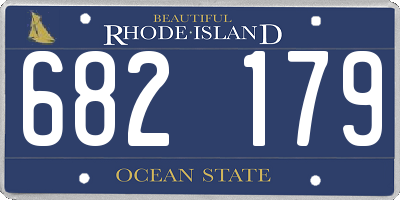 RI license plate 682179