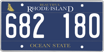 RI license plate 682180