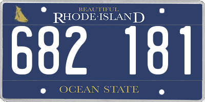 RI license plate 682181