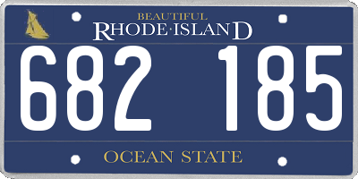 RI license plate 682185