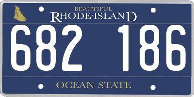 RI license plate 682186