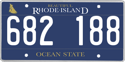 RI license plate 682188