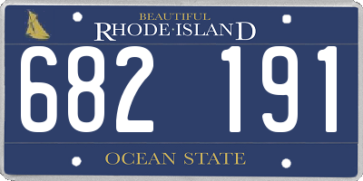RI license plate 682191