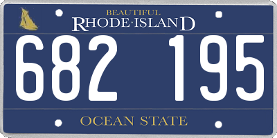 RI license plate 682195