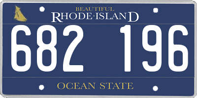RI license plate 682196