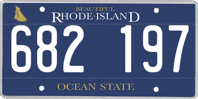 RI license plate 682197