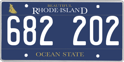RI license plate 682202