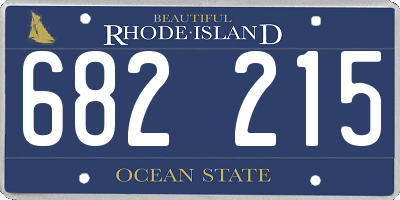 RI license plate 682215