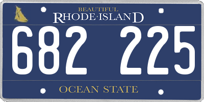 RI license plate 682225