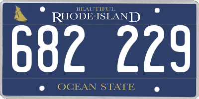 RI license plate 682229