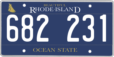 RI license plate 682231