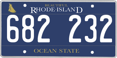 RI license plate 682232