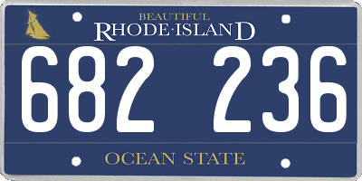 RI license plate 682236