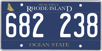 RI license plate 682238
